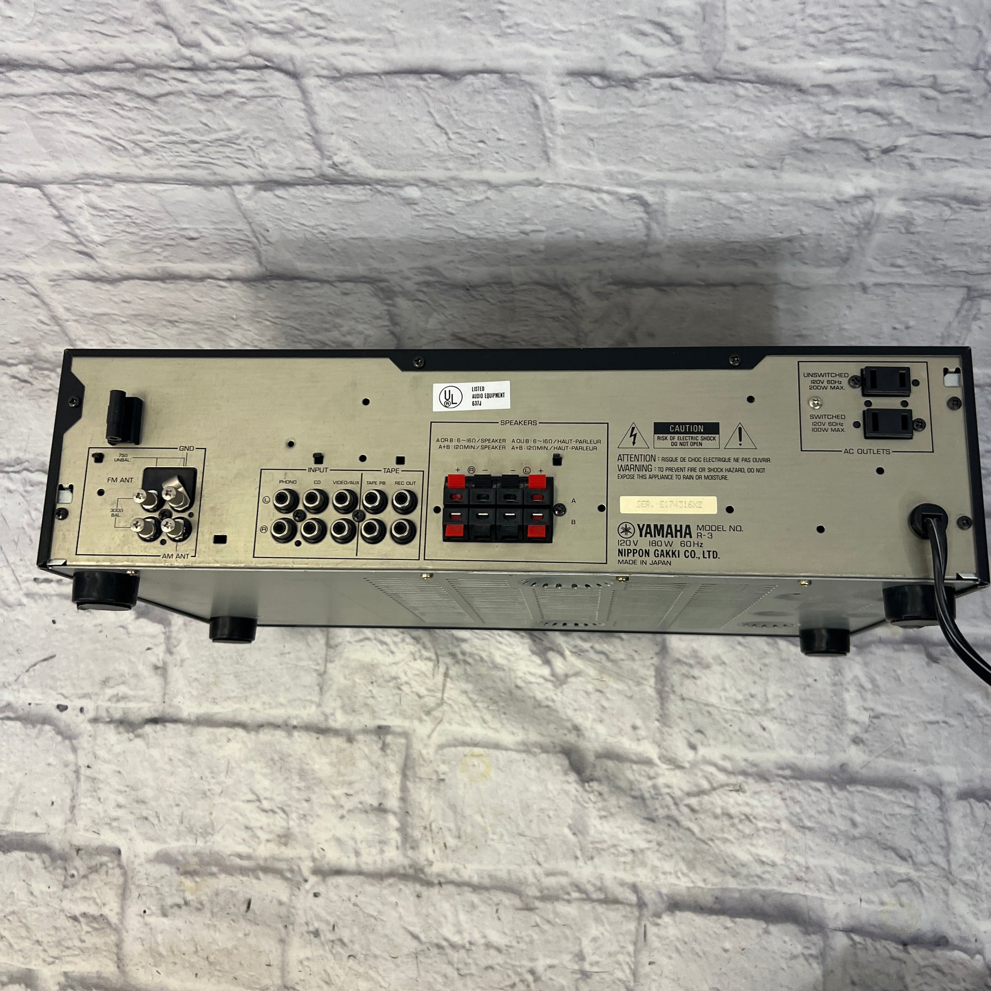 Yamaha R-3 AV Receiver 1985
