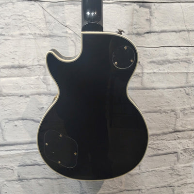 Unknown Ebony Les Paul Custom Style Guitar