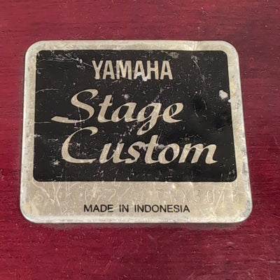 Yamaha 22 x 16" Stage Custom Bass Drum 1990s Indonesia Wine Red