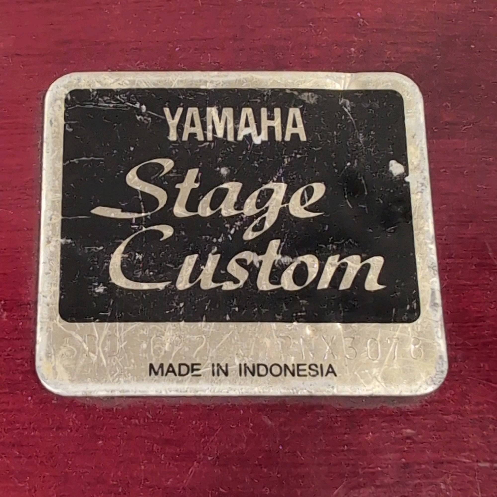 Yamaha 22 x 16" Stage Custom Bass Drum 1990s Indonesia Wine Red