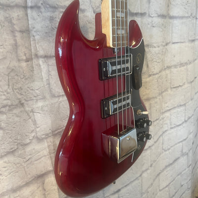 Kay K2B Vintage 1960s Double Cut 4-String Bass Guitar