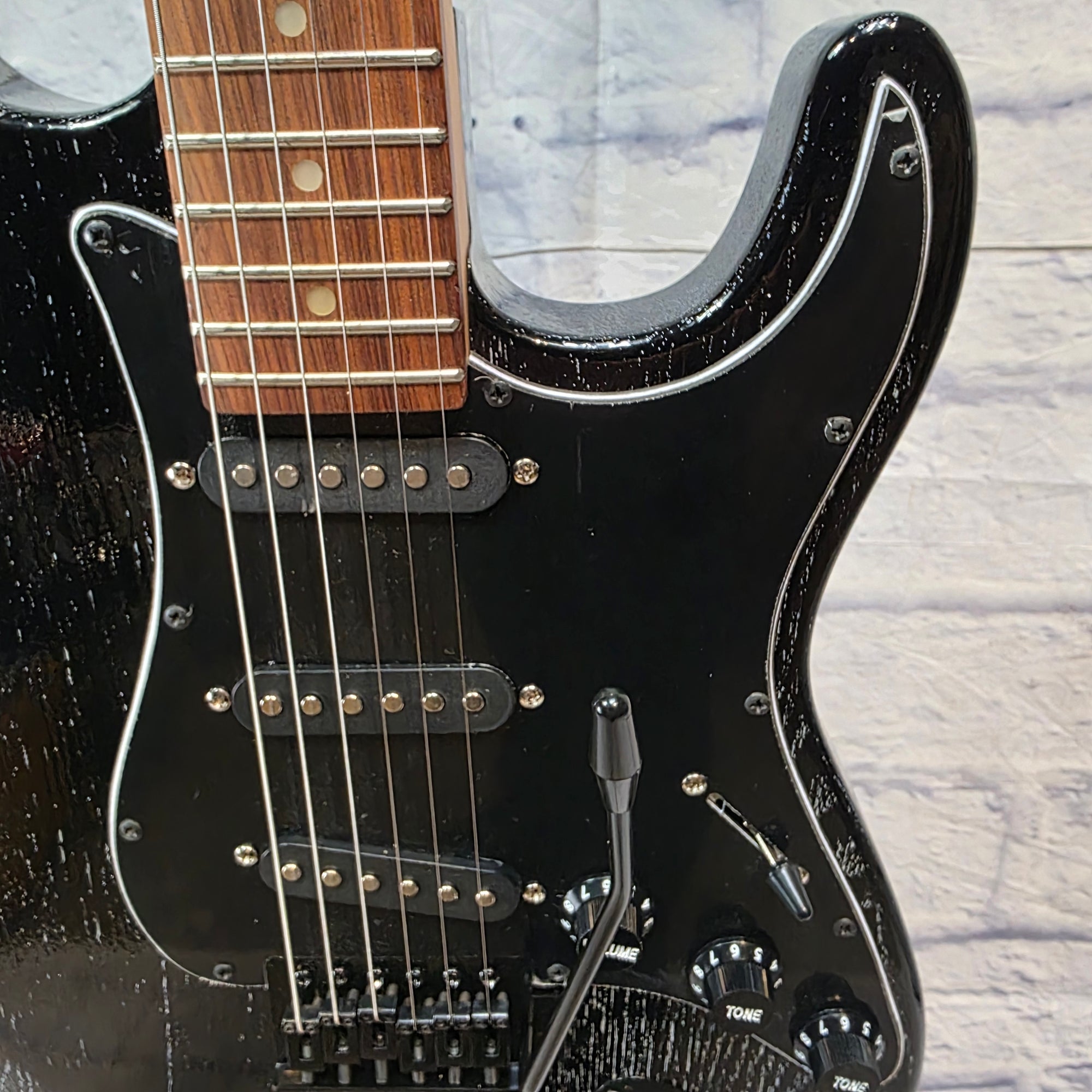 Rafferty Guitars " Storm Rider" Black-Out Strat Electric Guitar