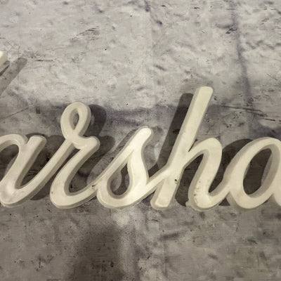 Marshall Amplifier or Cabinet Logo 10.5x3