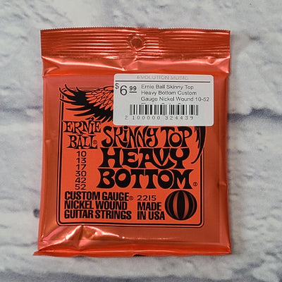 Ernie Ball Skinny Top Heavy Bottom Nickel Electric Guitar Strings 10-52