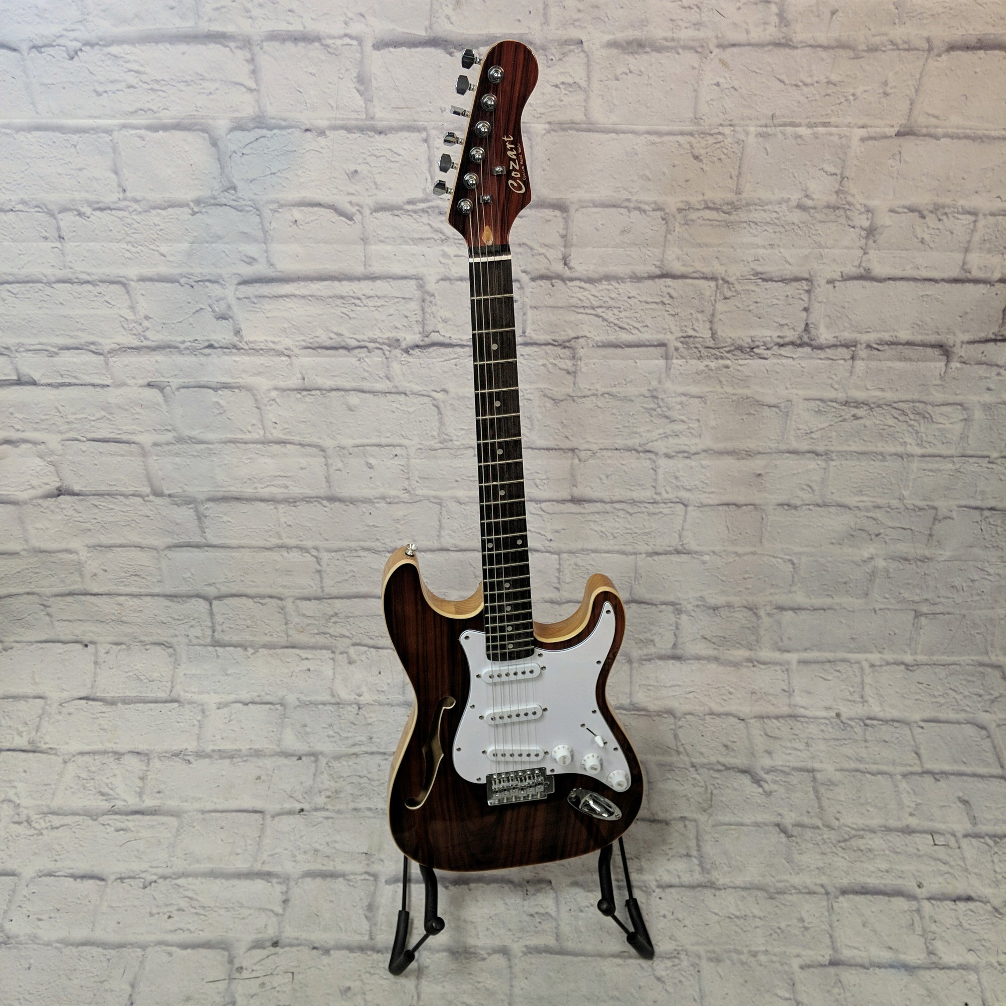 Cozart Semi Hollow Strat Style Electric Guitar