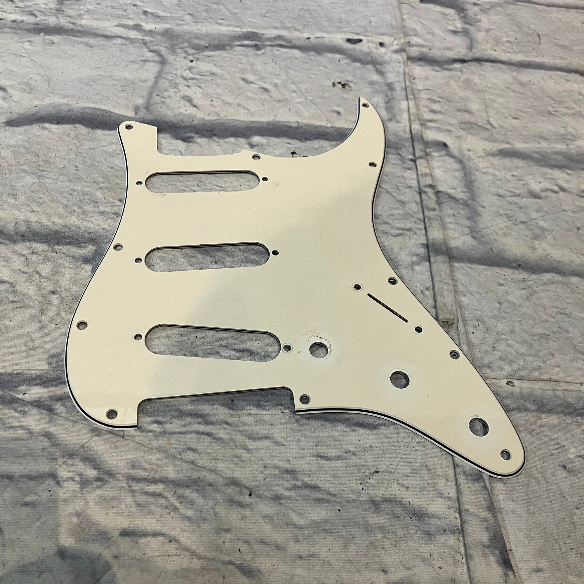 Unknown White Stratocaster Pickguard