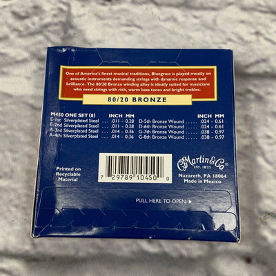 Martin Bluegrass Mandolin Strings 80/20 Bronze Acoustic Guitar Strings