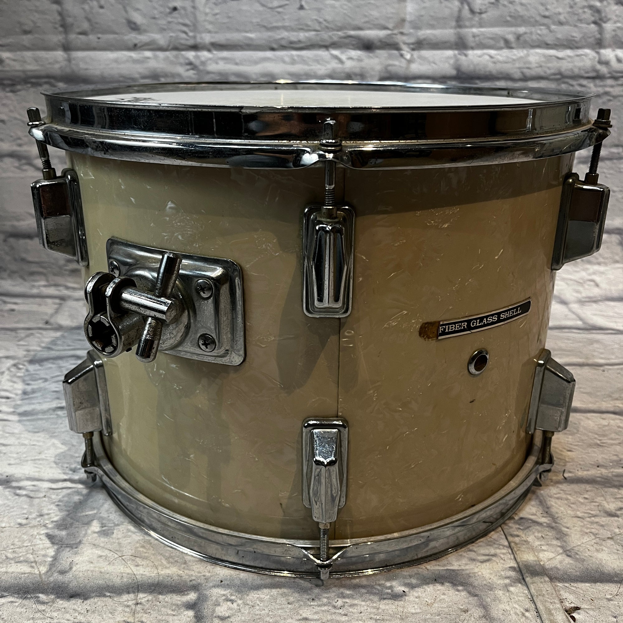 Pearl 70's Fiberglass Drum Kit White Marine Pearl