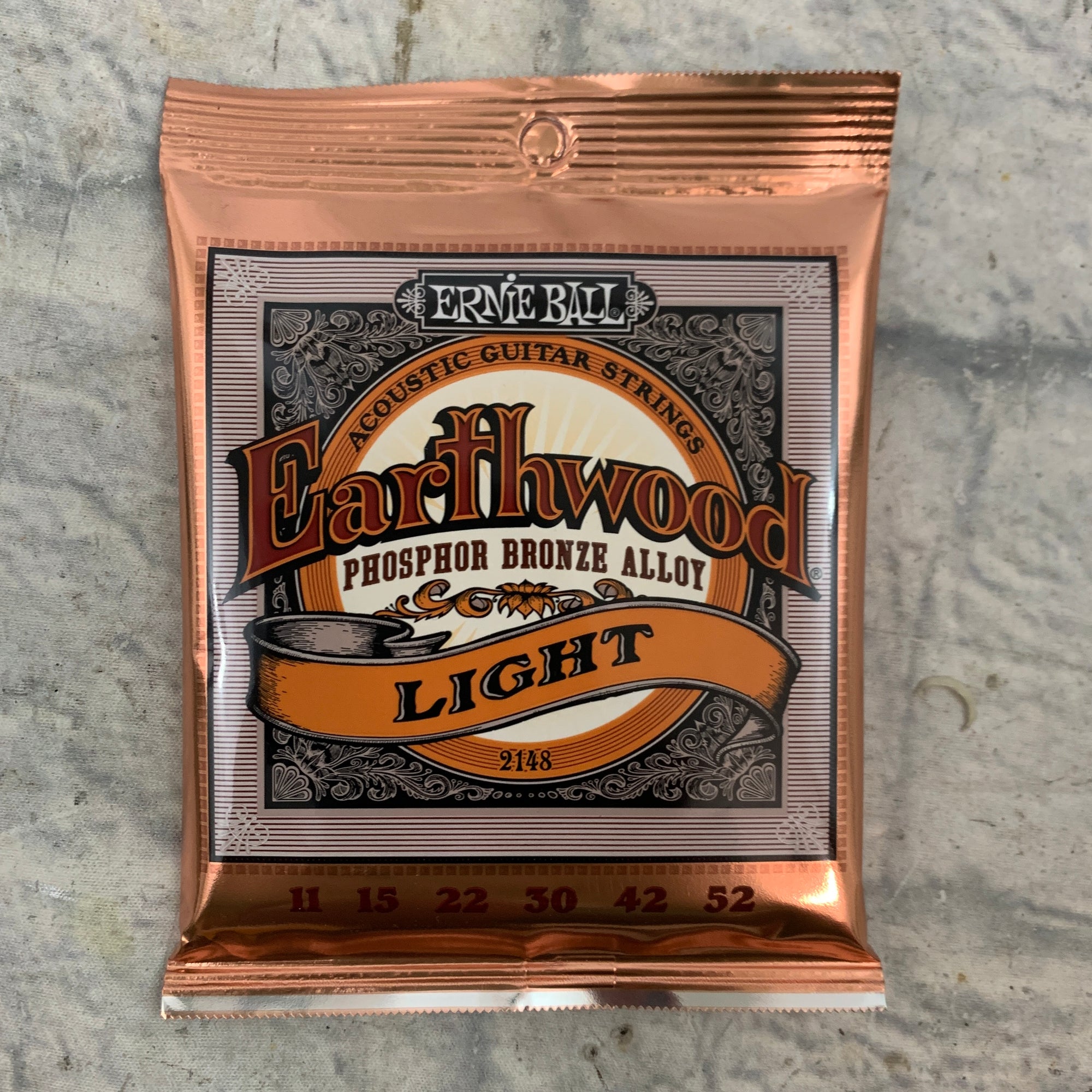 Ernie Ball Earthwood Light Phosphor Bronze Acoustic Guitar Strings - 11-52 Gauge