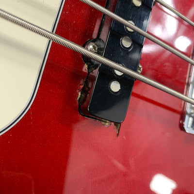 Unknown Partscaster PJ Bass Candy Red