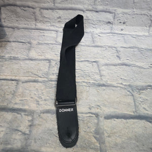 Donner Black Guitar Strap Strap