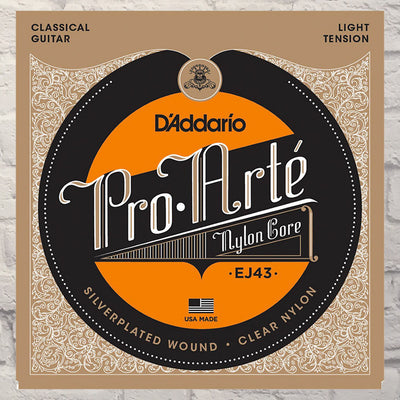 D'Addario EJ43 Light Tension Nylon Pro-Arte Classical Guitar Strings 02-42