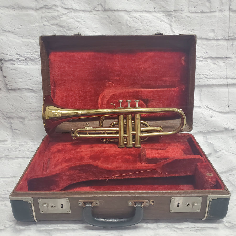 Vintage Selmer Bundy Cornet with nice King Cleveland Case