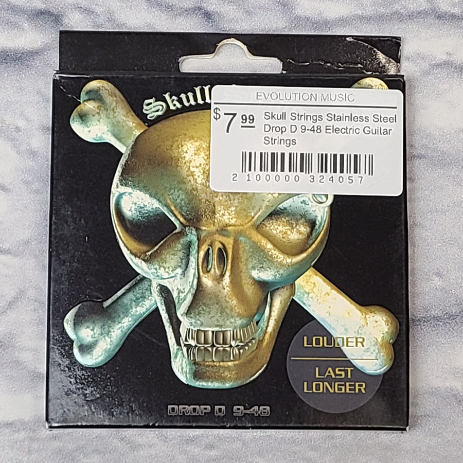 Skull Strings Stainless Steel Drop D 9-48 Electric Guitar Strings