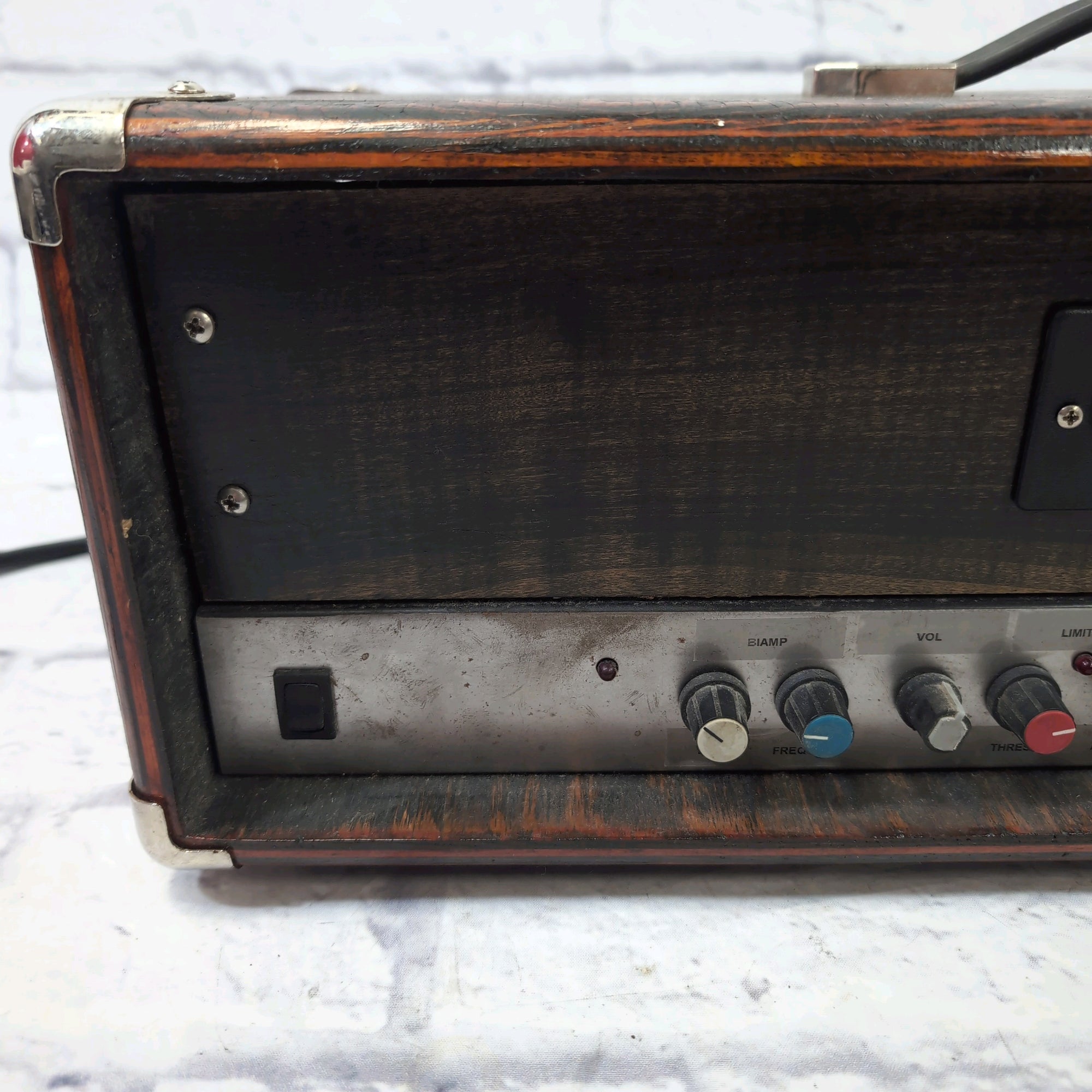 Crate B150 Bass Amp Head Rehoused in Stained Wood Cabinet