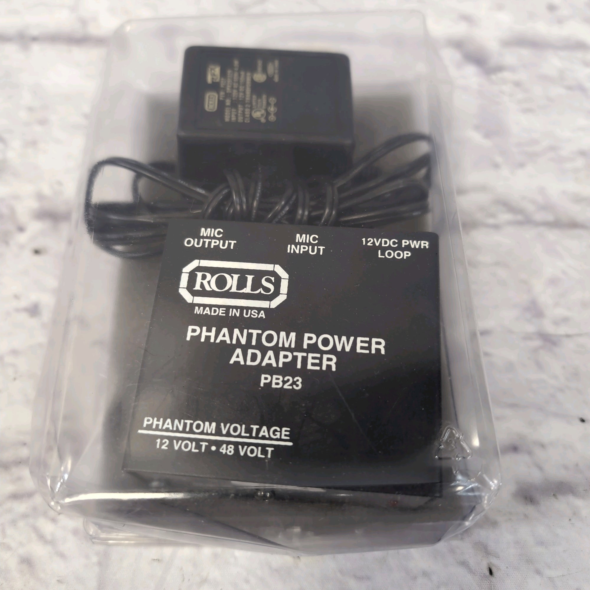 Rolls PB23 Mic Phantom Power Adapter Power Supply