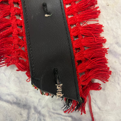 Unknown Vintage Fuzzy Boho Guitar Strap