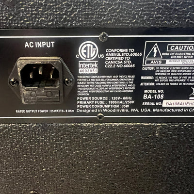Ampeg BA-108 Bass Combo Amp