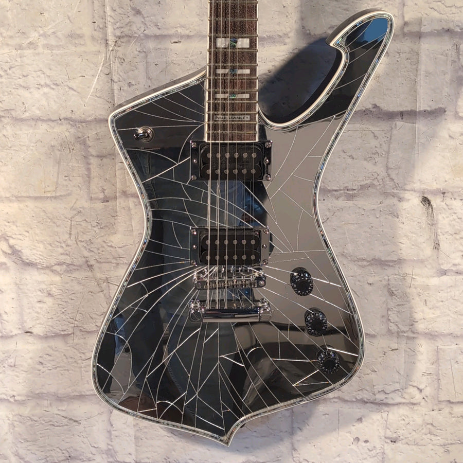 Unofficial Ibanez Paul Stanley Iceman Cracked Mirror Guitar