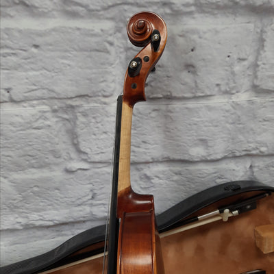 D. Baesel Red Brown 4/4 Violin with Hygrogometer Hard Case and Bow - SNMSK2018-11