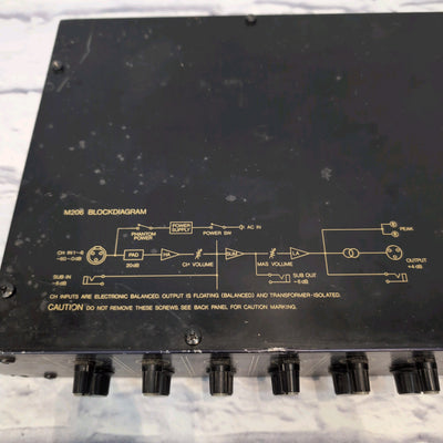 Yamaha Professional Series Mixer Model m206