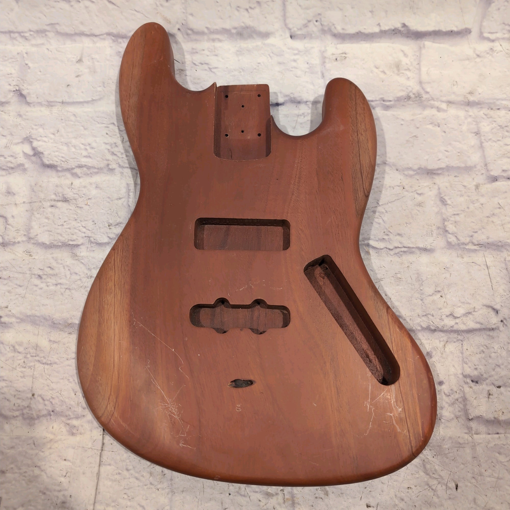 Unknown Walnut Bass Body
