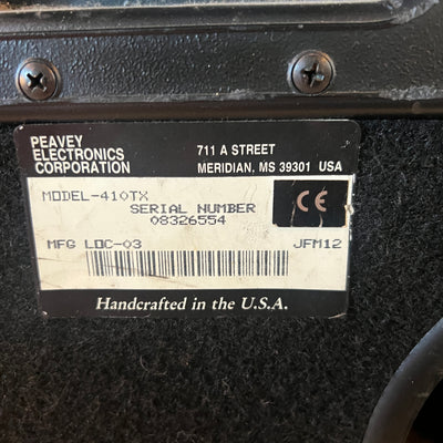 Peavey 410TX 4x10 Ported Bass Cabinet