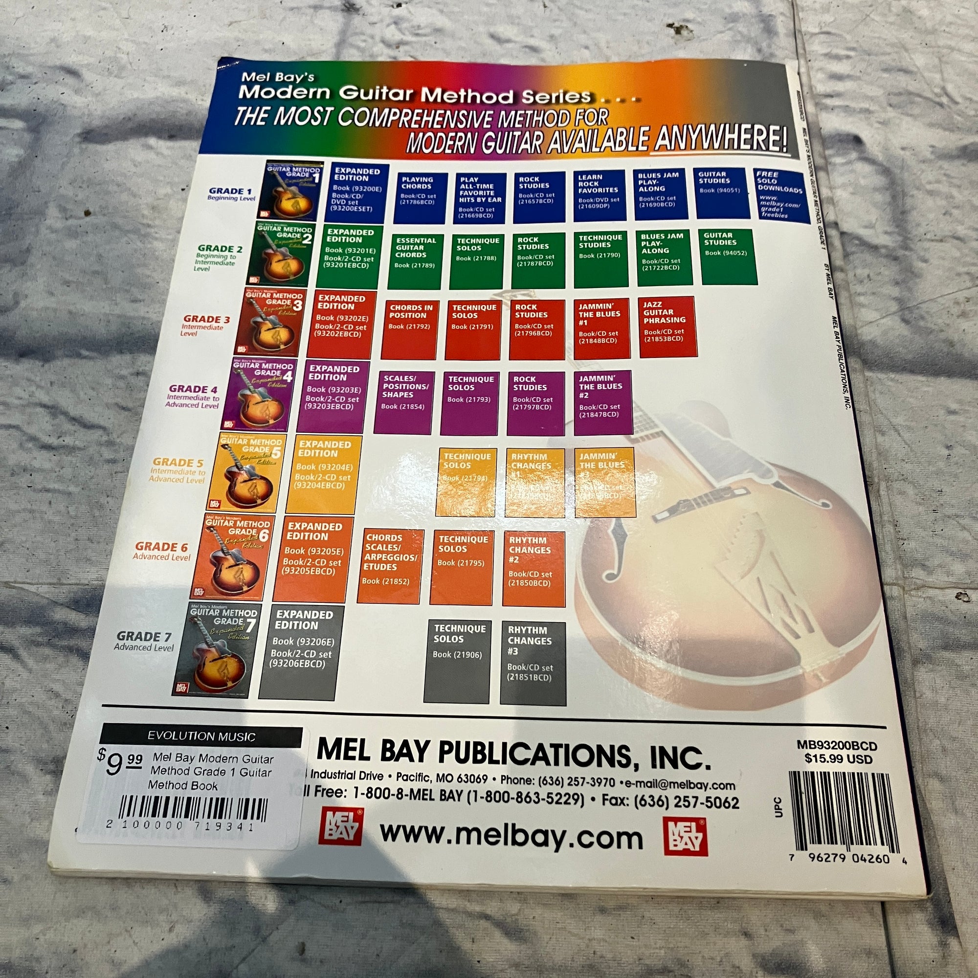 Mel Bay Modern Guitar Method Grade 1 Guitar Method Book