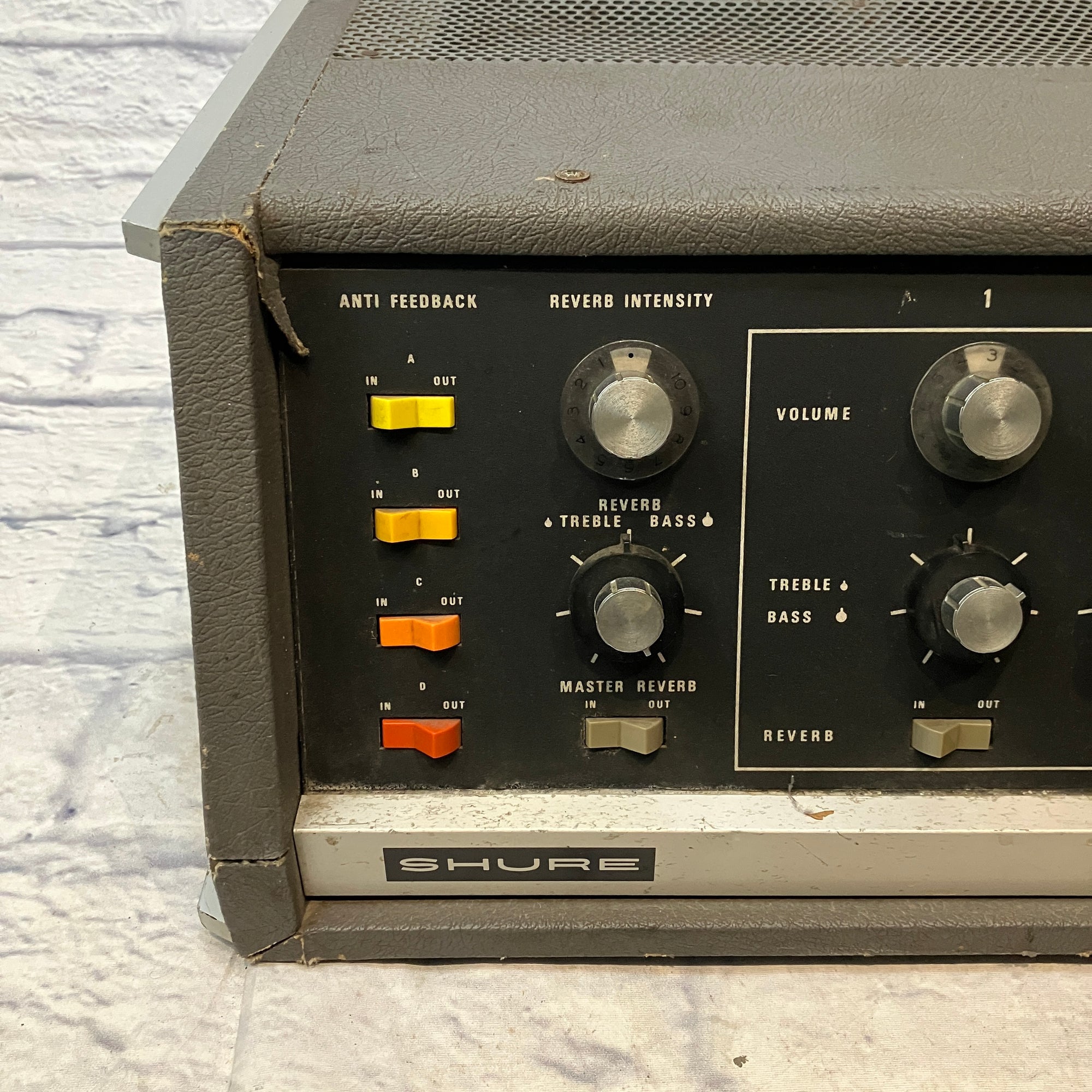 Vintage Shure Vocal Master Powered PA Mixer - Untested AS IS