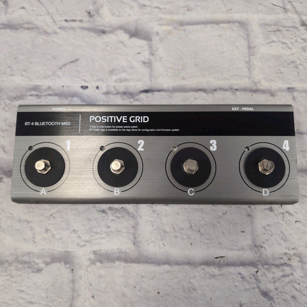 Positive Grid BT4 Wireless Bluetooth MIDI Pedalboard Controller Foots