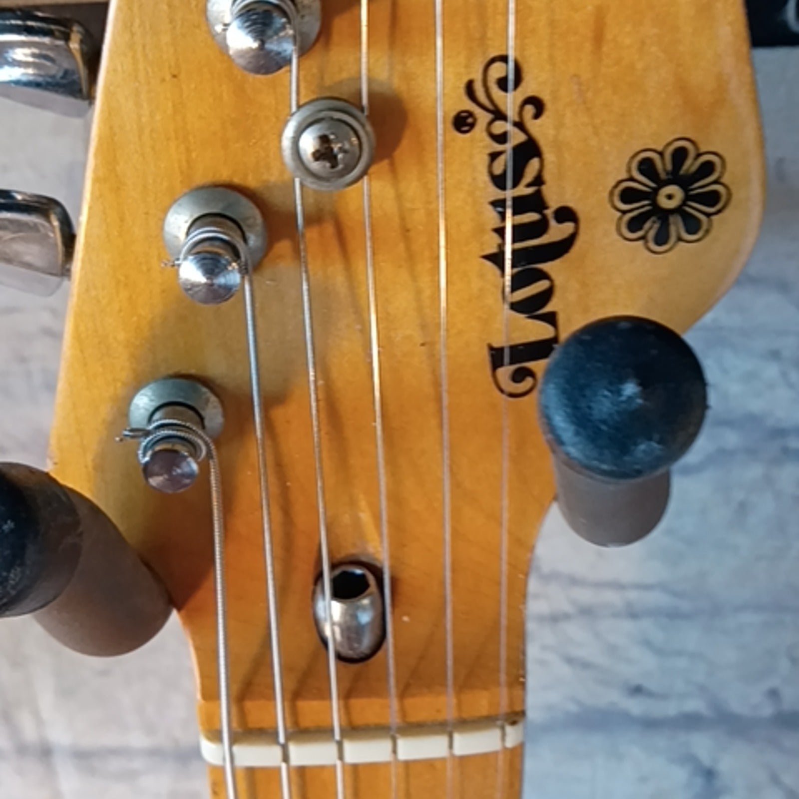 Lotus S-Style Red Electric Guitar with Bullet Truss Rod