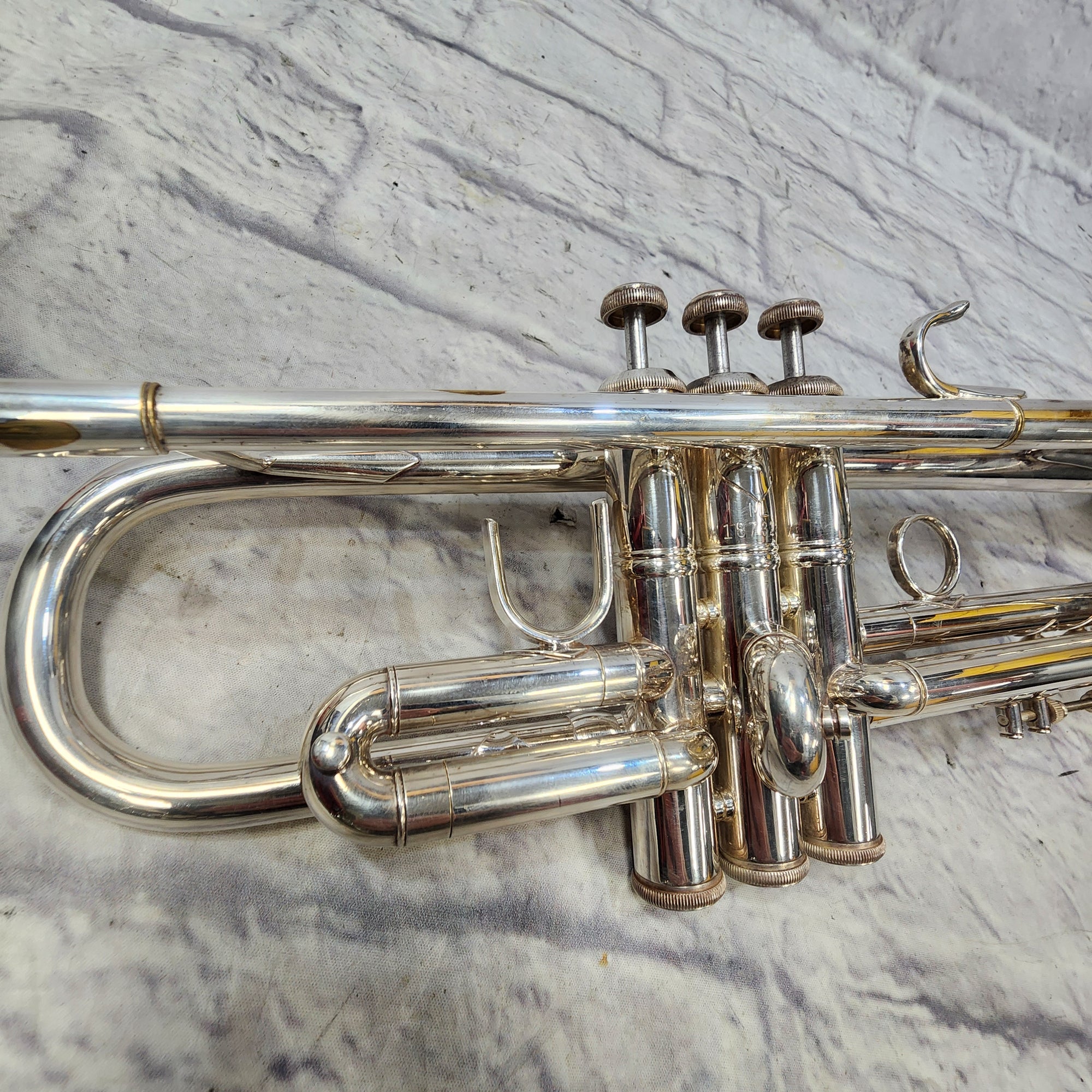 Bach Stradivarius Model 37 Silver Plated Trumpet with Mouthpiece