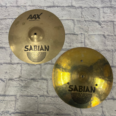 Sabian 14 AAX Fast Hats Hi Hat Cymbal Pair