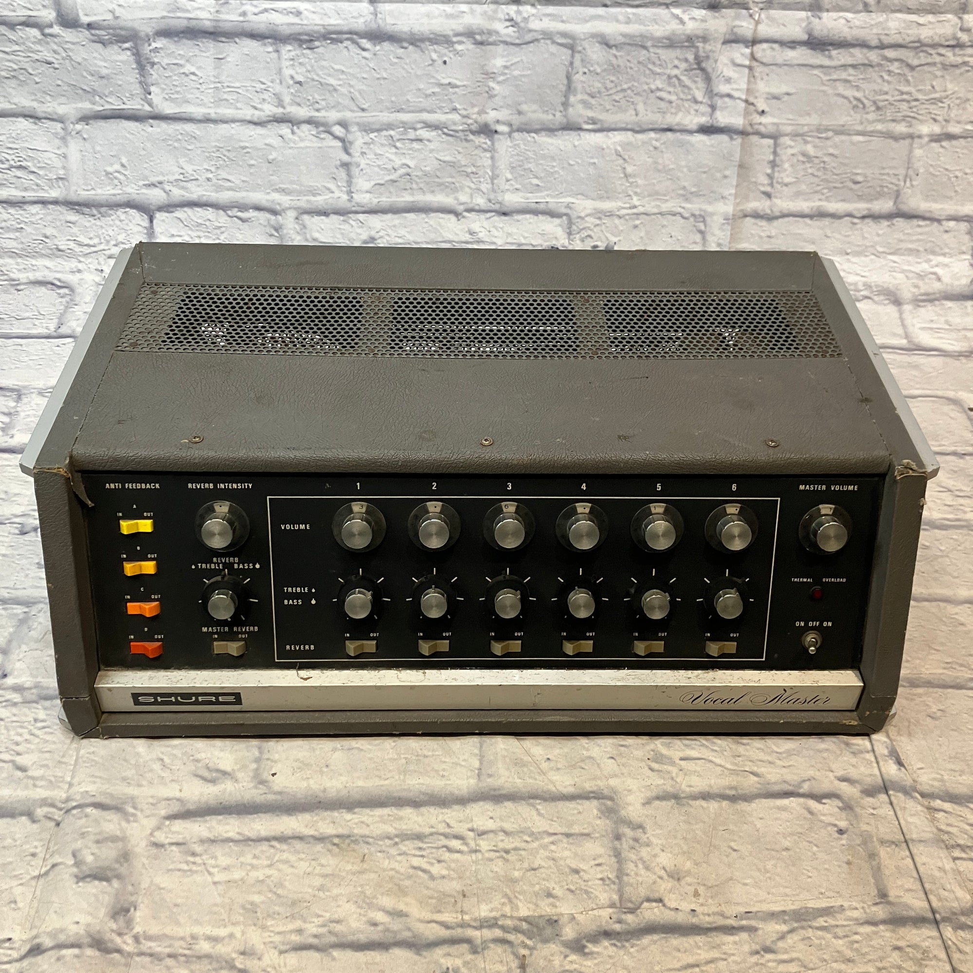 Vintage Shure Vocal Master Powered PA Mixer - Untested AS IS