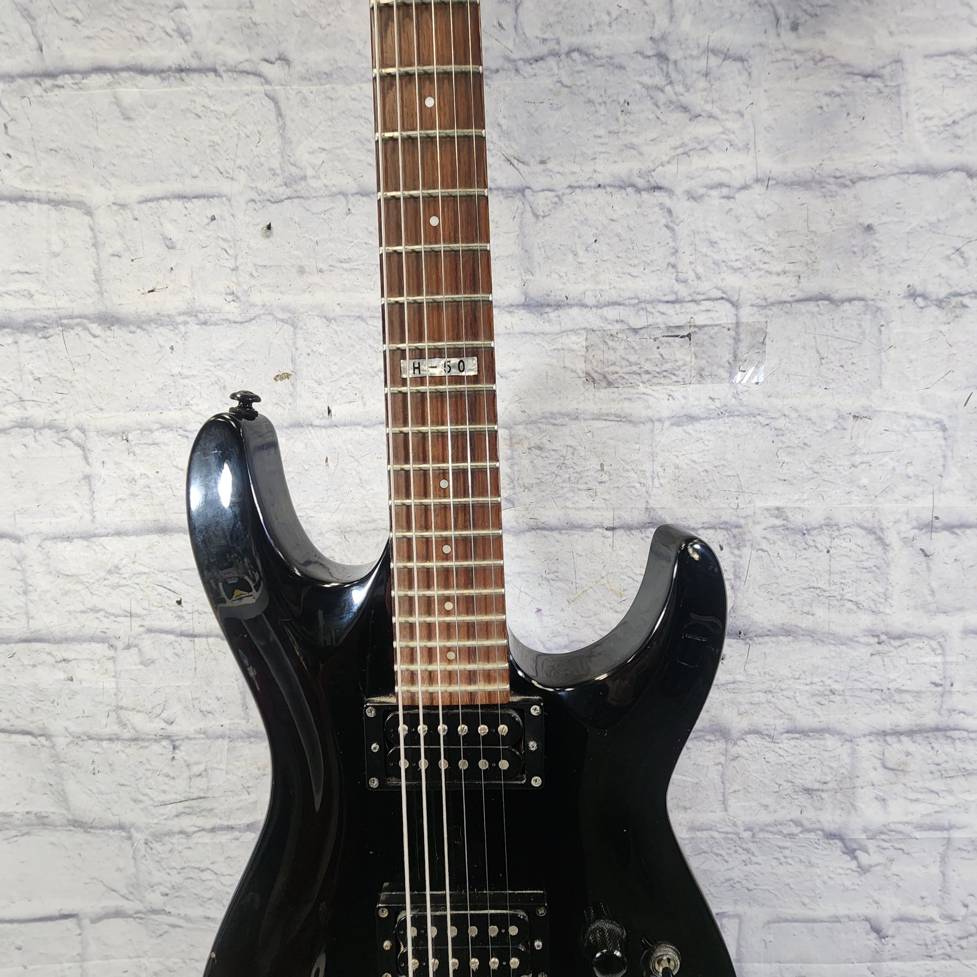 LTD H-50 Black Solid Body Electric Guitar