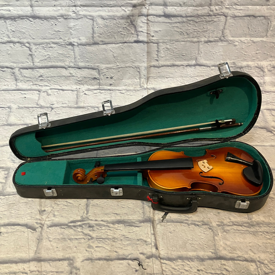 B&J Music Corelli Violin Full Size 4/4 with Bow and Case - AS IS