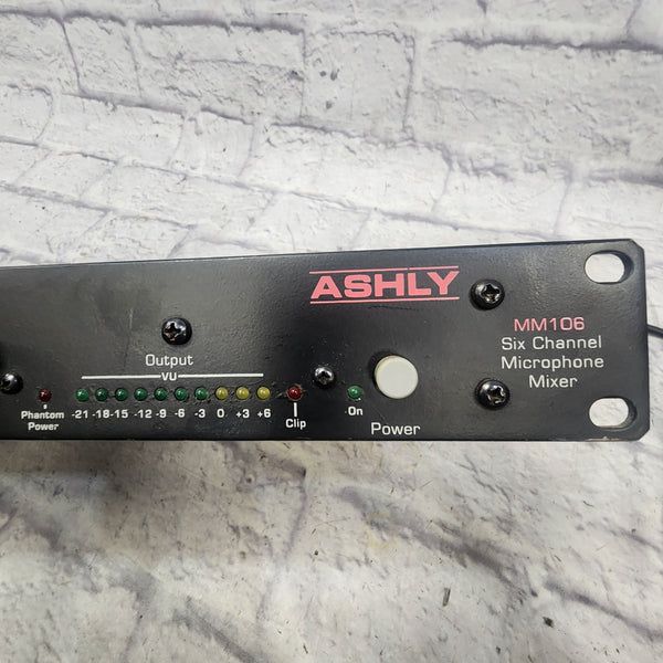 Ashly MM106 6-Channel Rack Microphone Mixer - Evolution Music