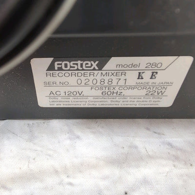 Fostex 280 Multitrack Tape Recorder with Case