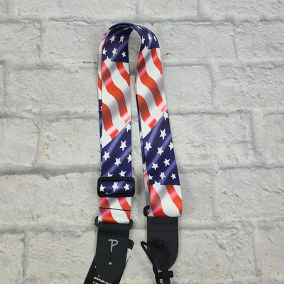 Perri's Leathers LPCP-45 American Flag Guitar Strap