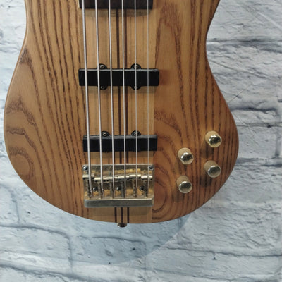 Custom Made Through Neck 6 String Bass Guitar