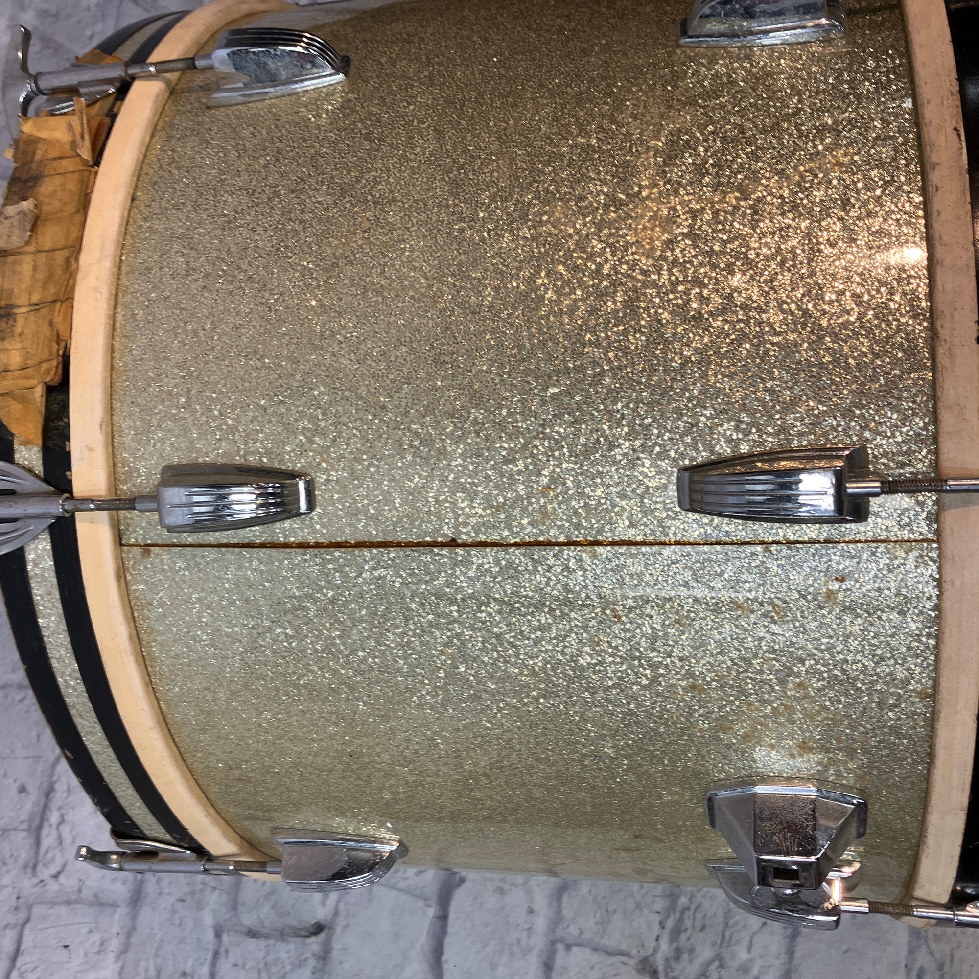 Vintage 1969 Ludwig Silver Three Piece Drum Set