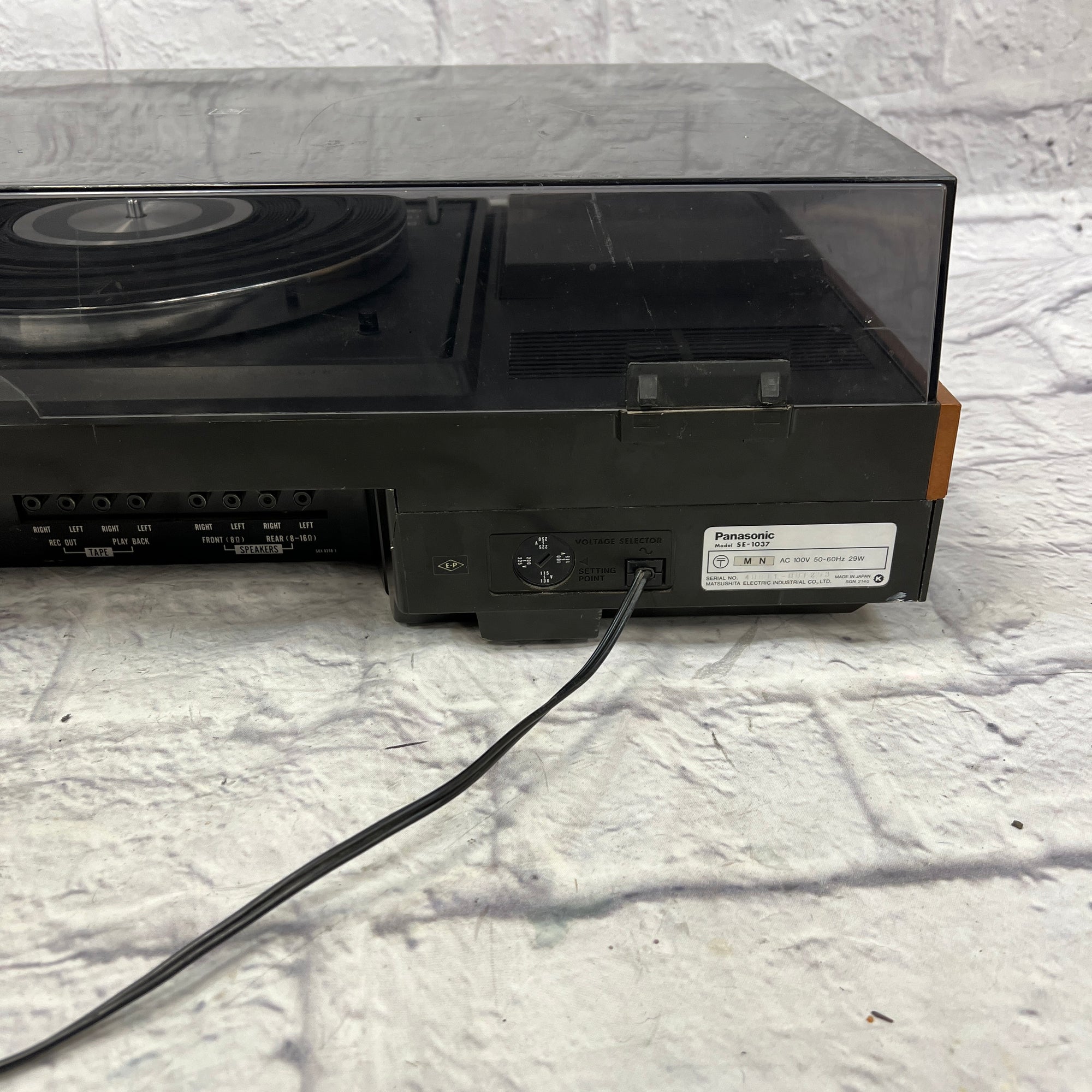 Panasonic SE-1037 Turntable  AS IS (Read Description)