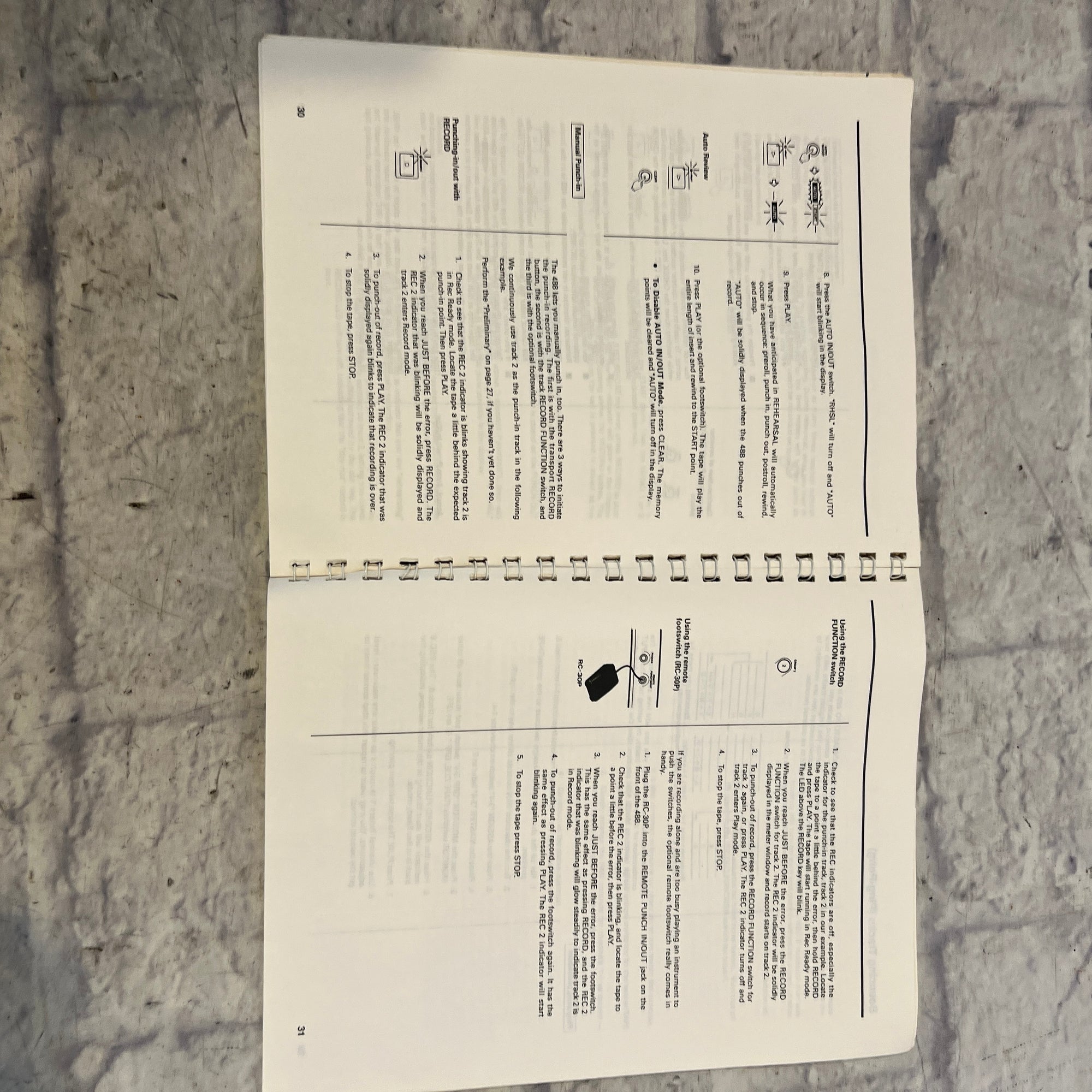 Tascam 488mkII Portastudio Owner's Manual