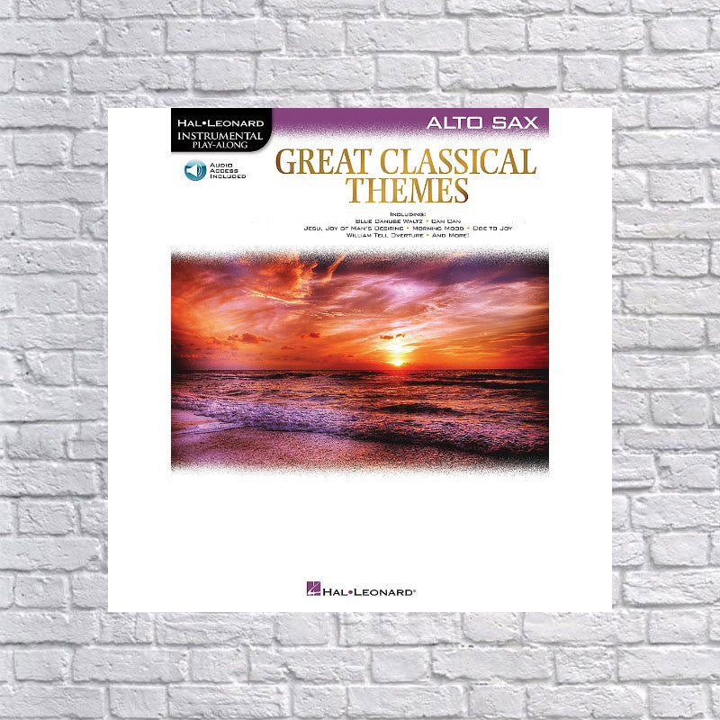 Hal Leonard Great Classical Themes For Alto Sax Intrumental Play-Along Book/Audio Online