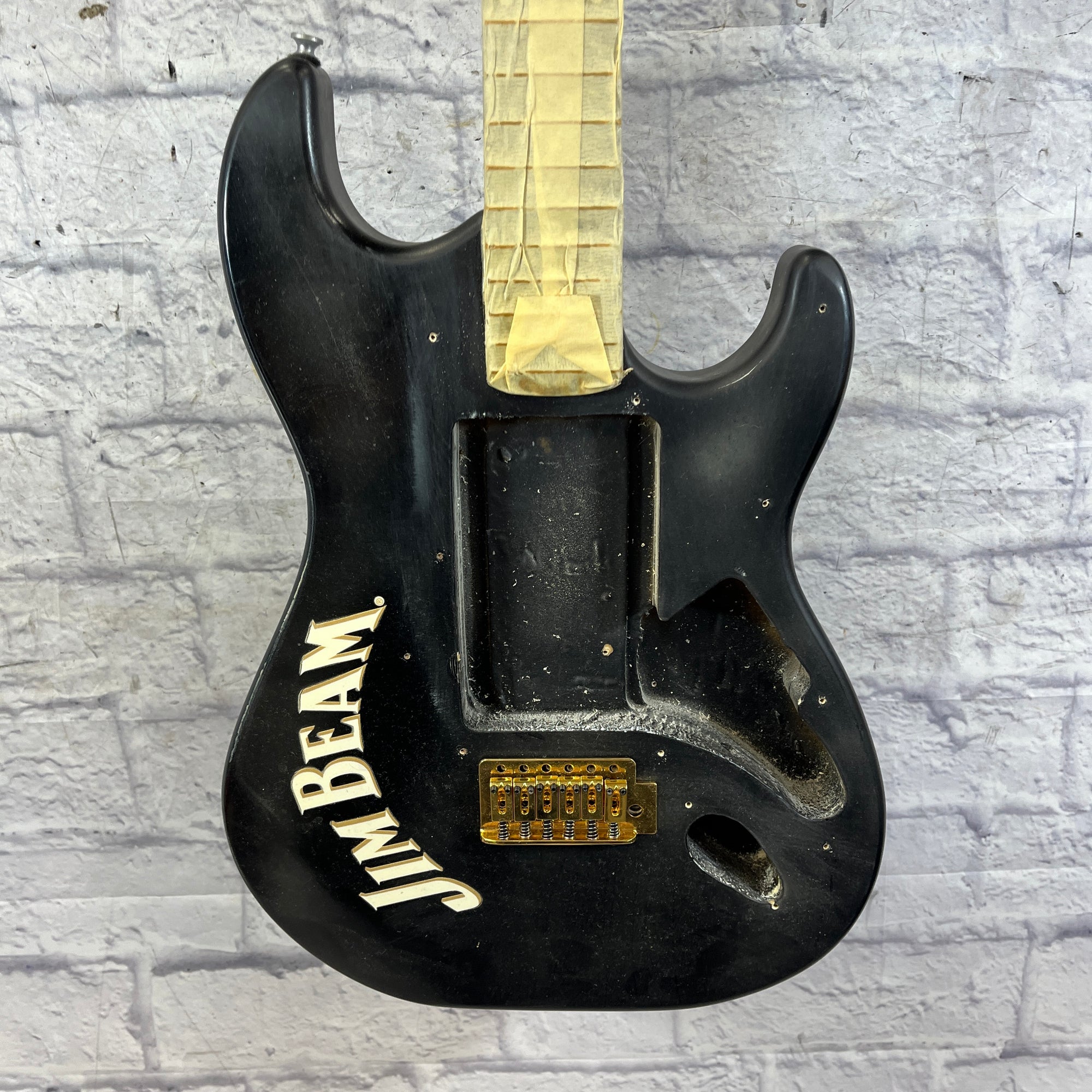 Silvertone Jim Beam Electric Guitar Neck and Body Project