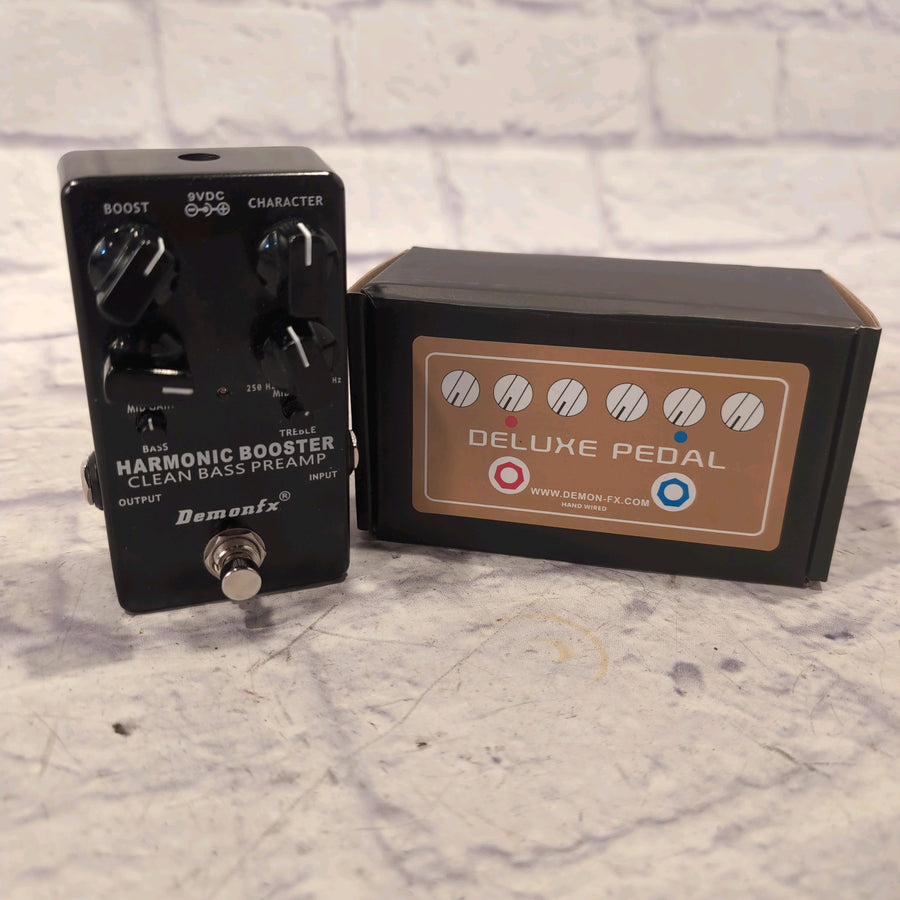 Demonfx Harmonic Booster Clean Bass Preamp Pedal