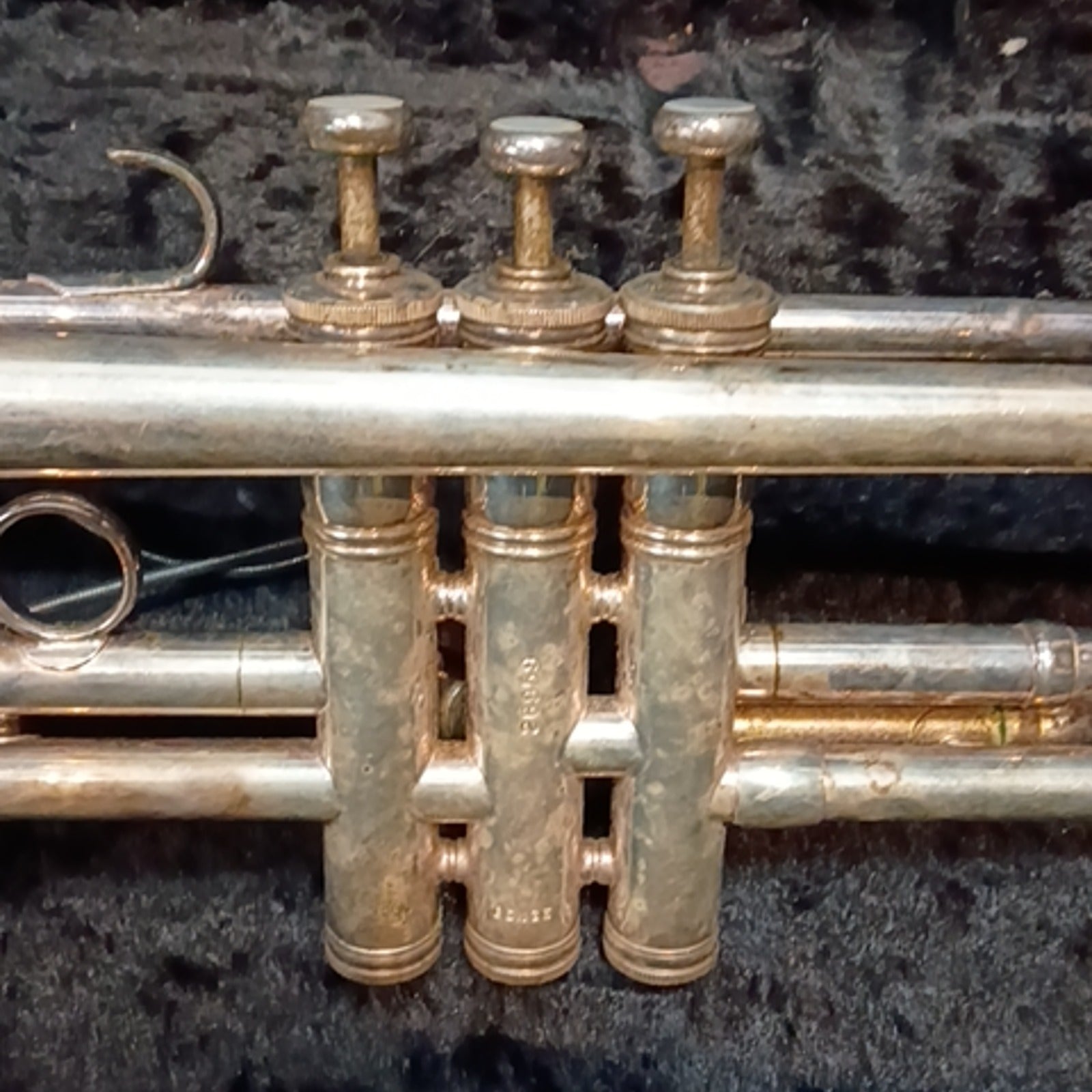E Benge Resno Tempered Bell Silver Trumpet Los Angeles AS IS Trumpet