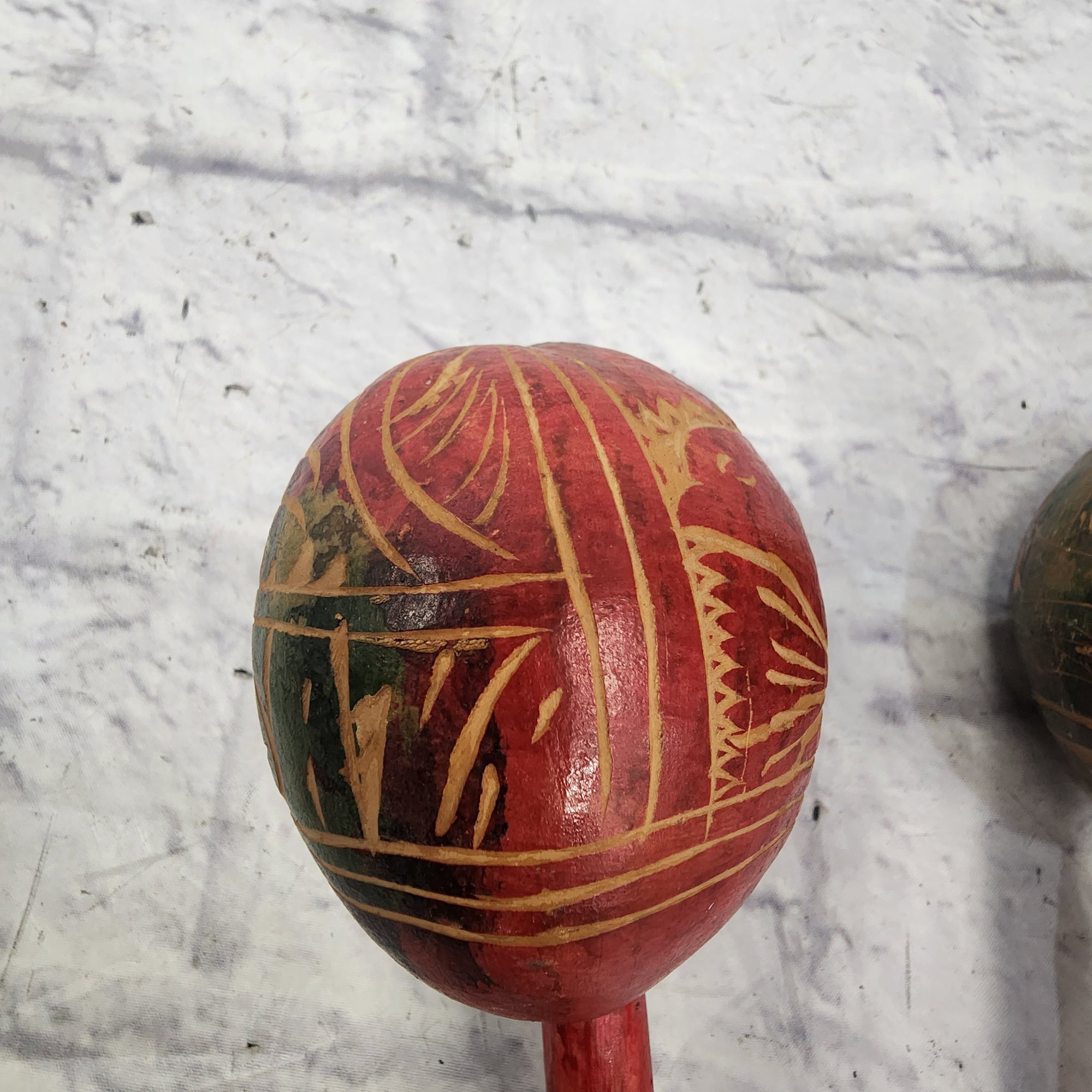 Unknown Red Maracas Pair