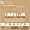 D'Addario EJ32C Folk Nylon Ball End Classical Guitar Strings 13-56