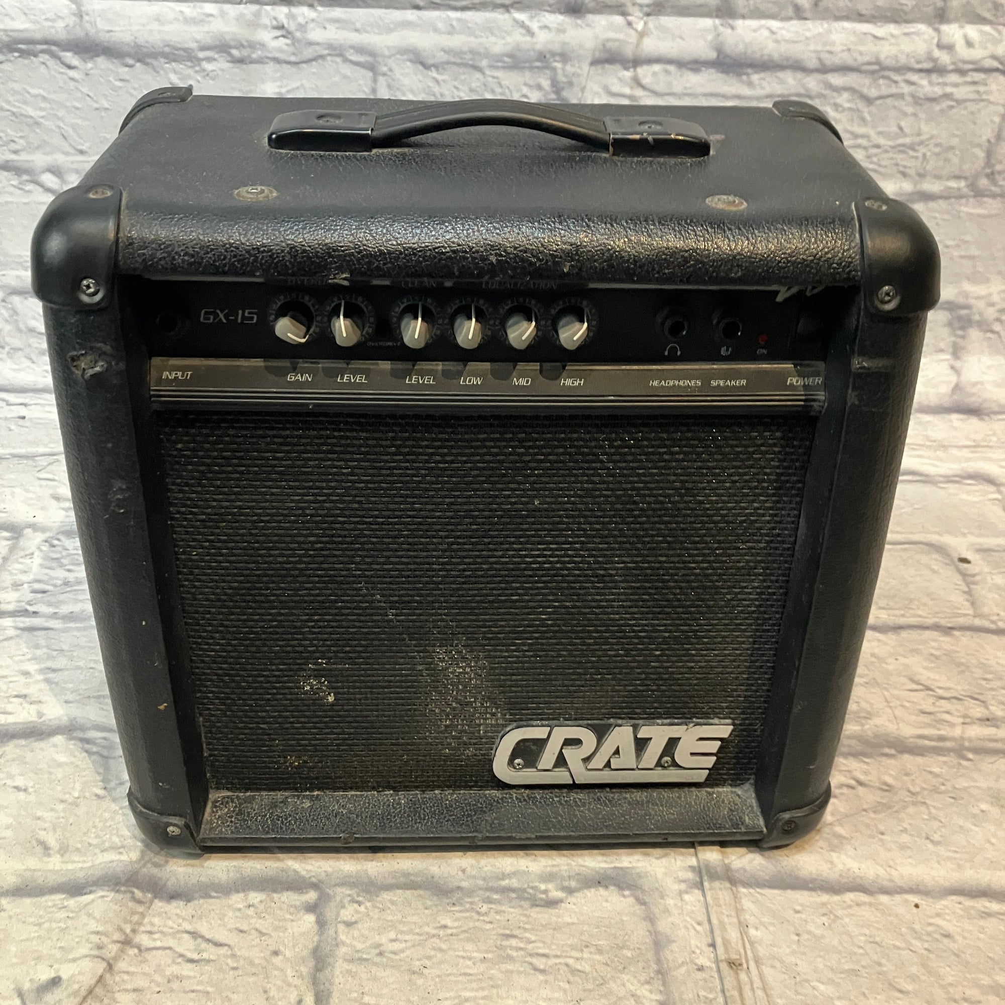 Crate GX-15 2-Channel 12-Watt 1x8" Guitar Practice Amp 1990s - Black
